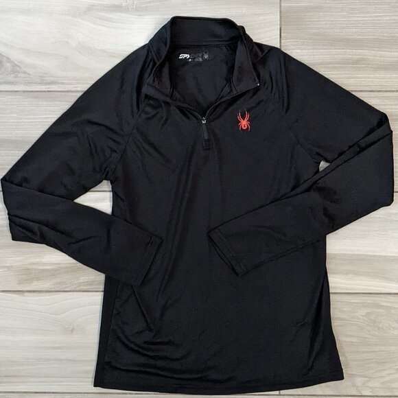 Spyder Mock Neck Quarter Zip Pullover - Picture 1 of 6